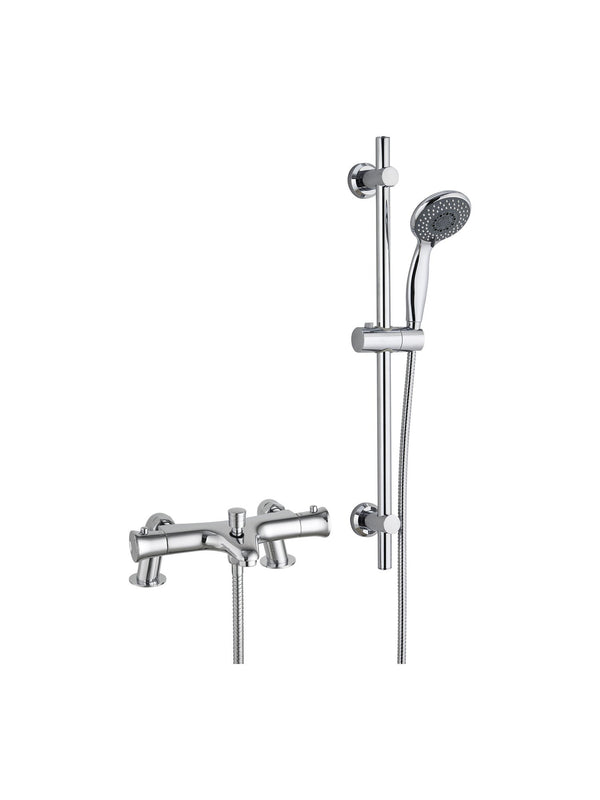 Plumb Essential Thermostatic Bath Shower Mixer Riser Kit