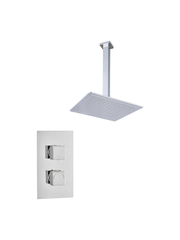 2 Handle Single Outlet Square Ceiling Kit