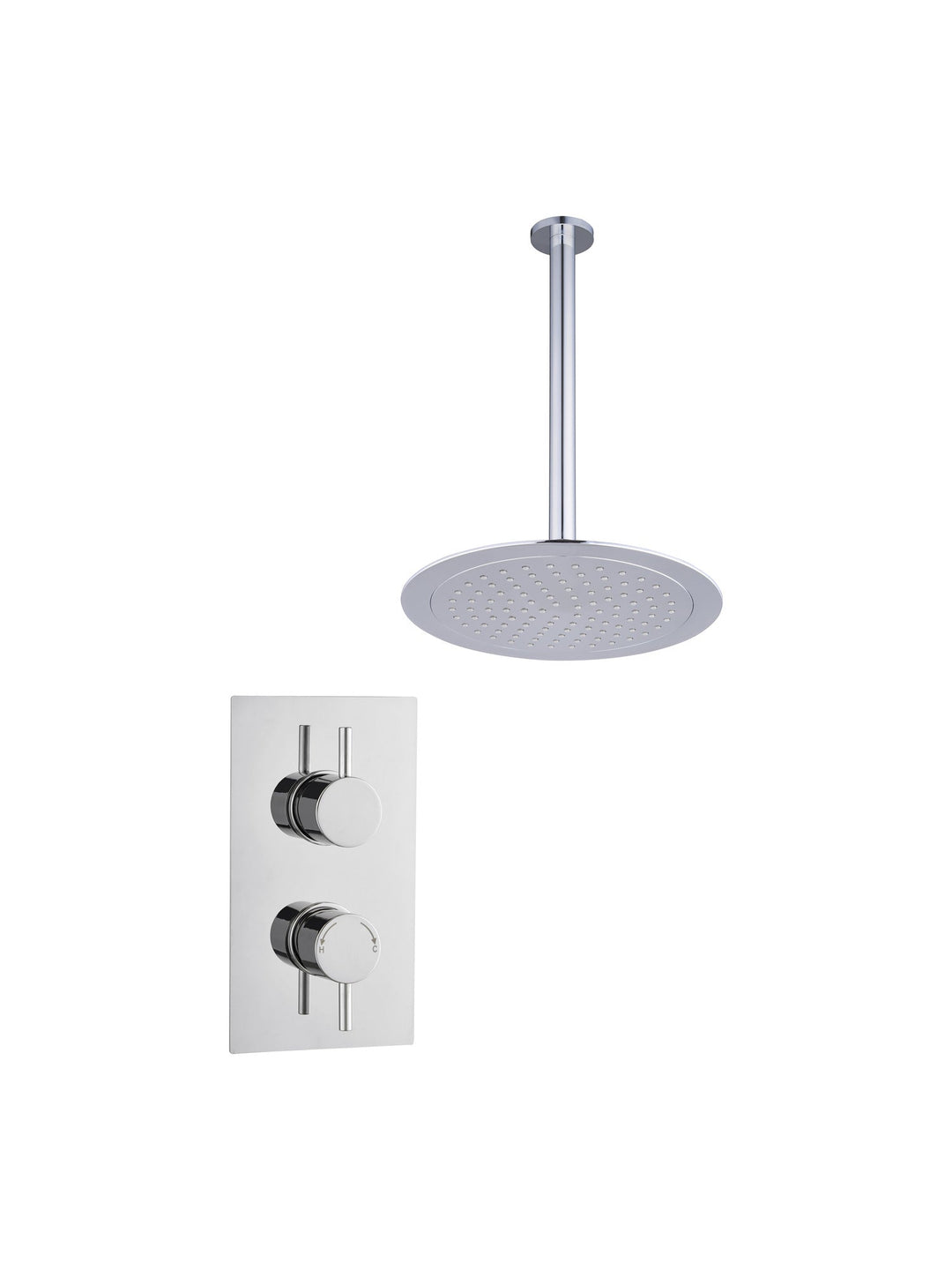 2 Handle Single Outlet Round Ceiling Kit