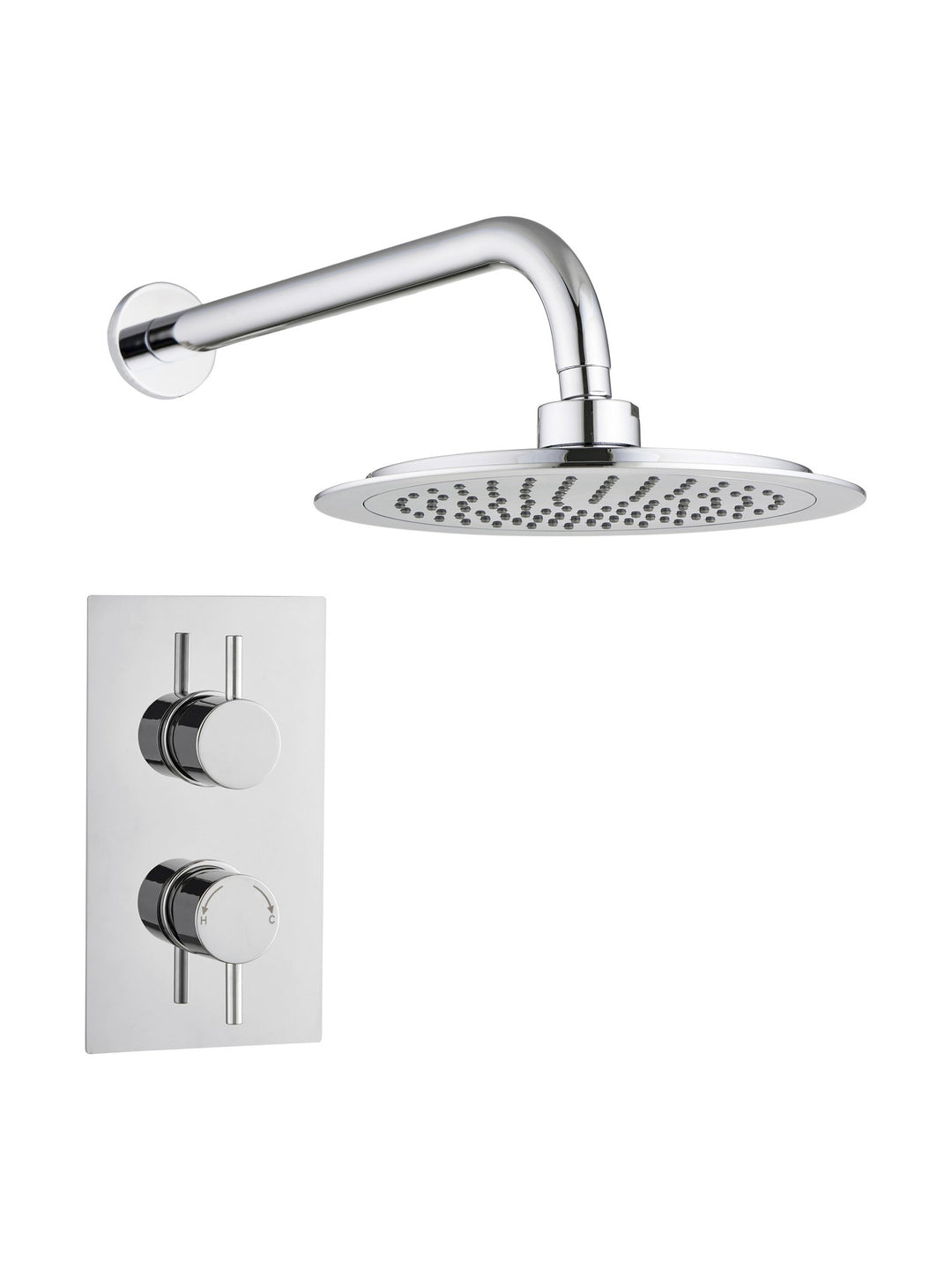 2 Handle Single Outlet Round Wall Kit
