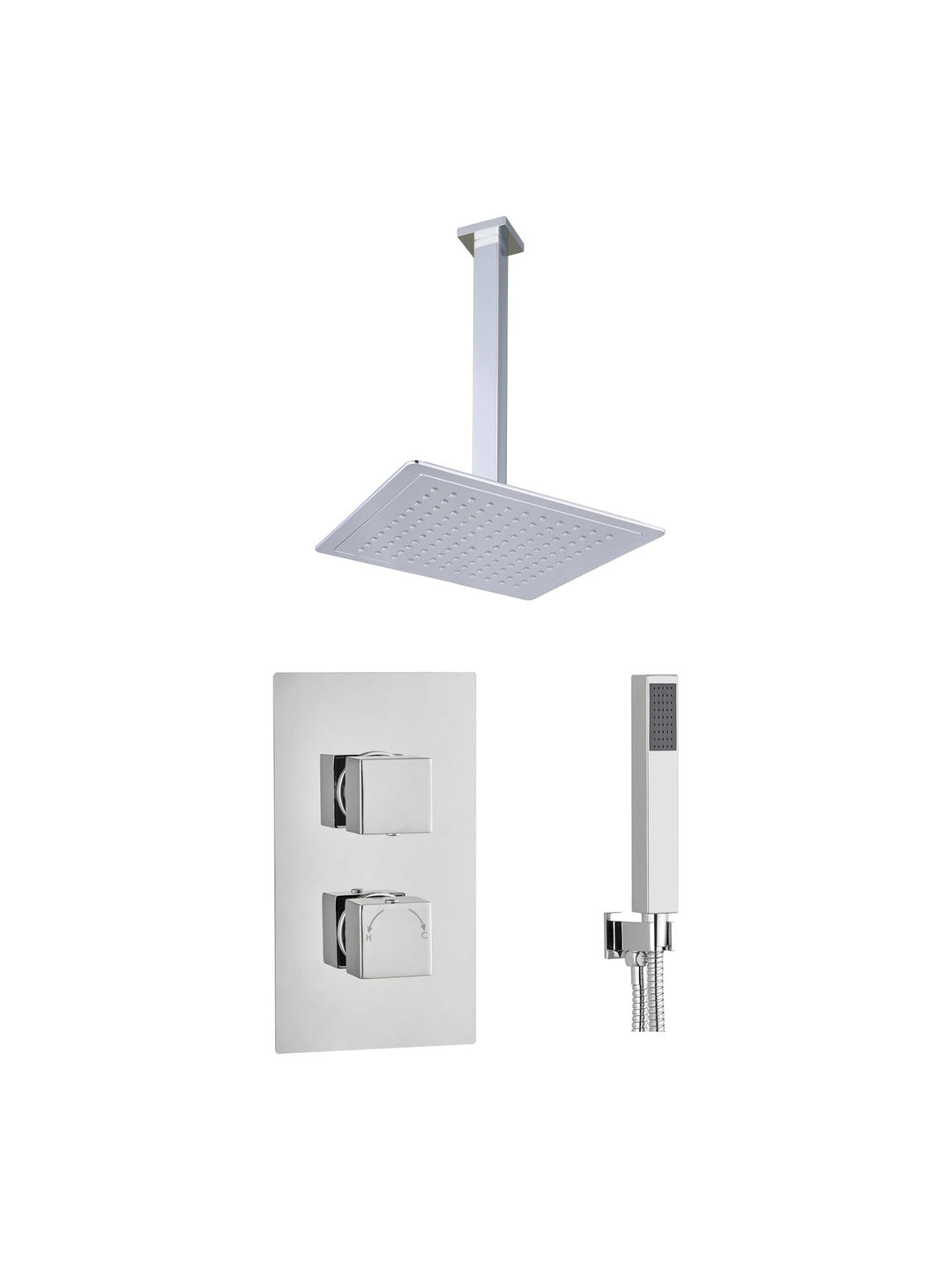 2 Handle 2 Outlet Square Ceiling Kit