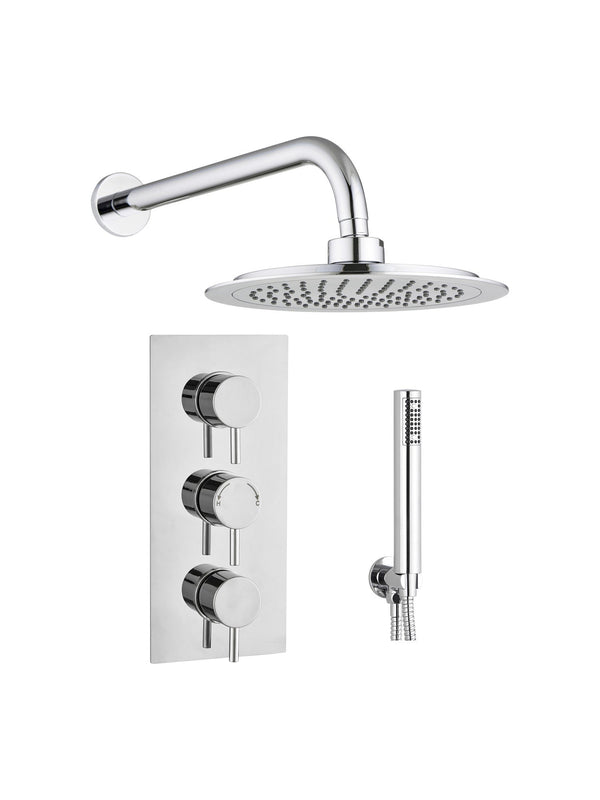 3 Handle Twin Outlet Round Twin Wall Kit