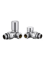 Load image into Gallery viewer, Corner Towel Rail Radiator Valves
