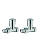 Load image into Gallery viewer, Modern Round Radiator Valves
