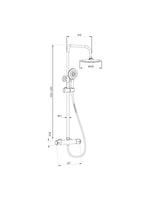 Load image into Gallery viewer, Menai Premium Round Thermostatic Overhead Shower Kit
