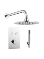 Load image into Gallery viewer, Twin Push Button Concealed Overhead Kit Round
