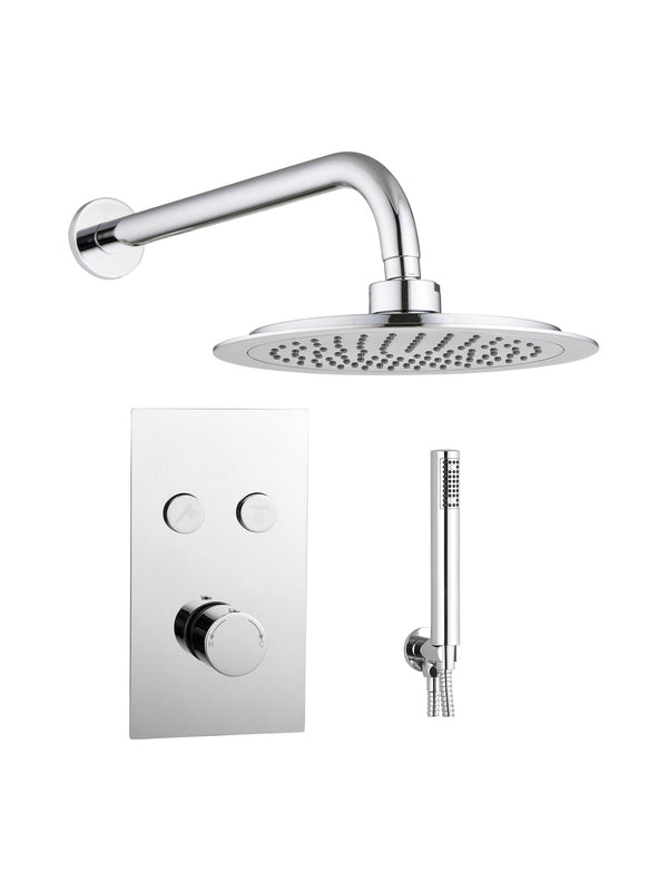 Twin Push Button Concealed Overhead Kit Round
