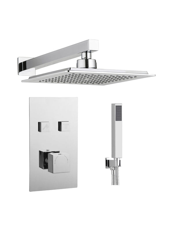 Twin Push Button Concealed Overhead Kit Square