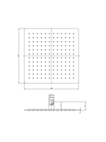 Load image into Gallery viewer, 300mm Rub Clean Shower Heads Square
