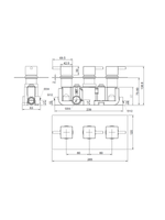 Load image into Gallery viewer, Orca Concealed Thermostatic 2 Way Shower Valve Square 3 Handle

