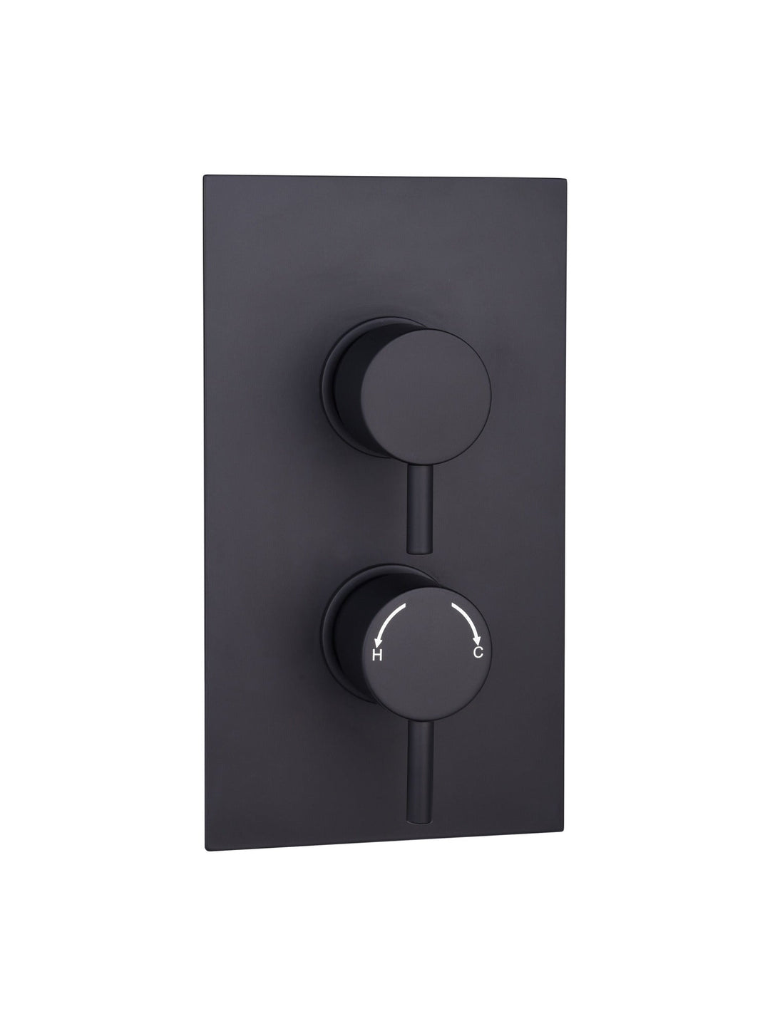 Orca Concealed Thermostatic 2 Way Shower Valve Round 2 Handle