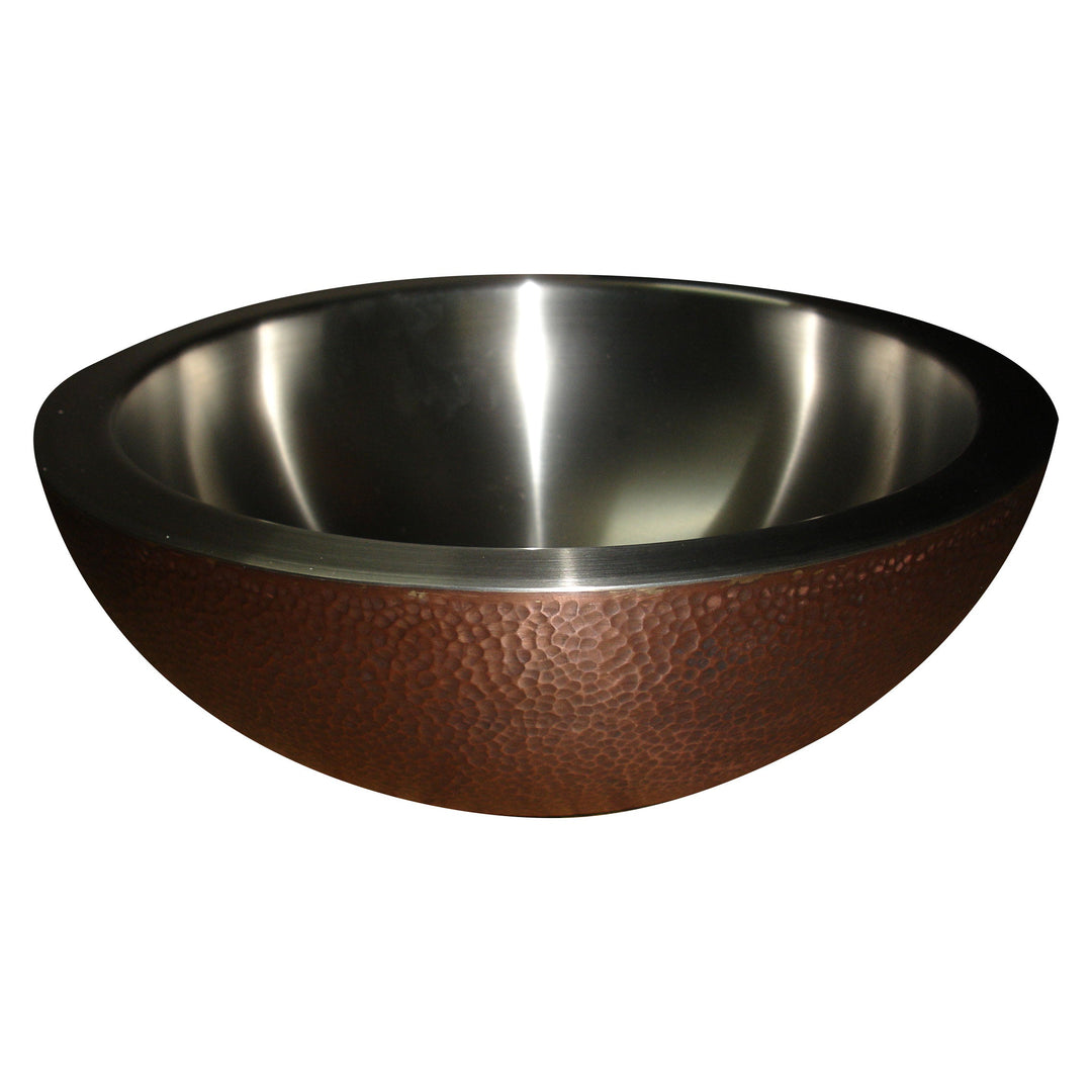 Copper Sink Hammered Copper Outside Nickel Inside