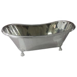 Load image into Gallery viewer, Clawfoot Copper Bathtub Full Nickel Finish
