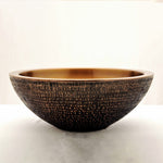Load image into Gallery viewer, Copper Sink Rice Hammered Outside
