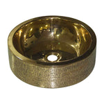 Load image into Gallery viewer, Brass Sink Pattern Exterior Double Wall Design
