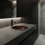 Load image into Gallery viewer, Copper Sink 14x8 Dark Antique Hammered
