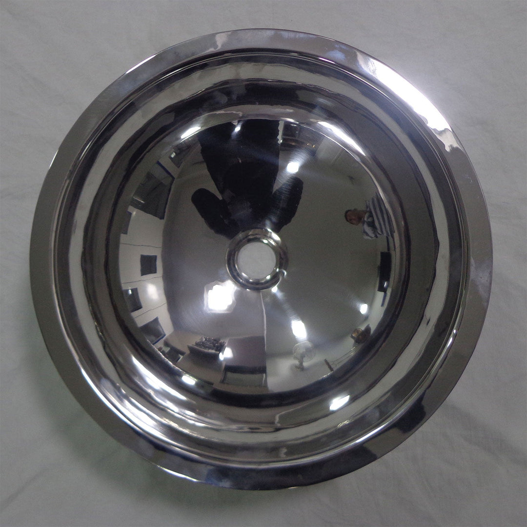 Double Wall Steel Sink Shiny Finish