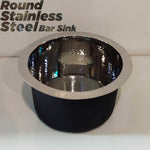 Load image into Gallery viewer, Round Stainless Steel Bar Sink
