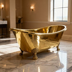 Load image into Gallery viewer, Clawfoot Brass Bathtub
