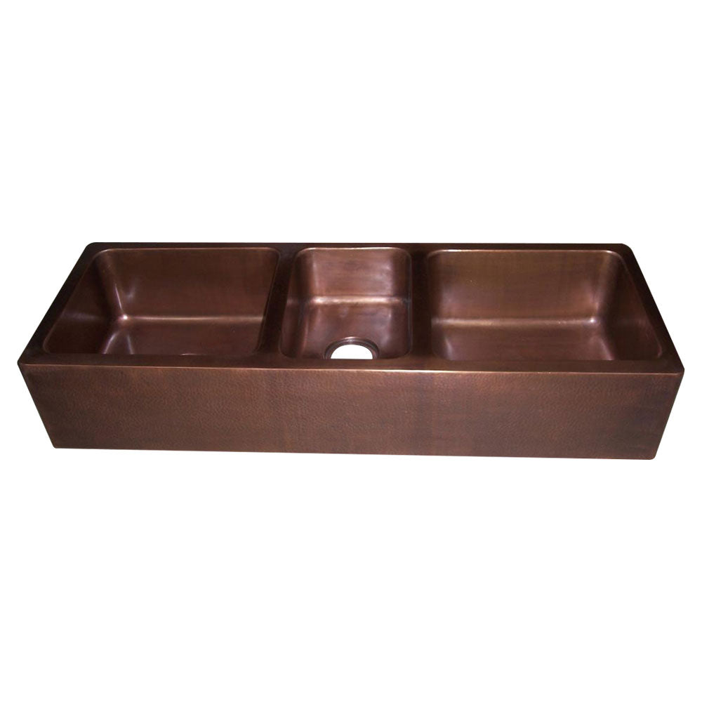 Triple Bowl Copper Kitchen Sink