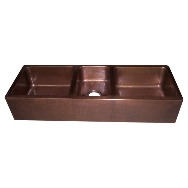 Triple Bowl Copper Kitchen Sink