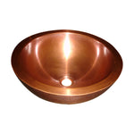 Load image into Gallery viewer, Copper Sink Hammered Outside Inside Smooth
