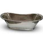 Load image into Gallery viewer, Copper Bathtub Nickel Inside Nickel Outside Hammered 70 x 29 x 27
