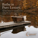 Load image into Gallery viewer, Eight Sided Hammered Copper Clawfoot Tub

