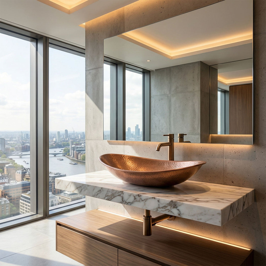 Copper Boat Sink