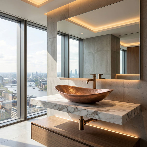 Copper Boat Sink