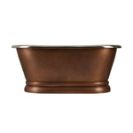 Load image into Gallery viewer, Copper Pedestal Tub Nickel Interiors
