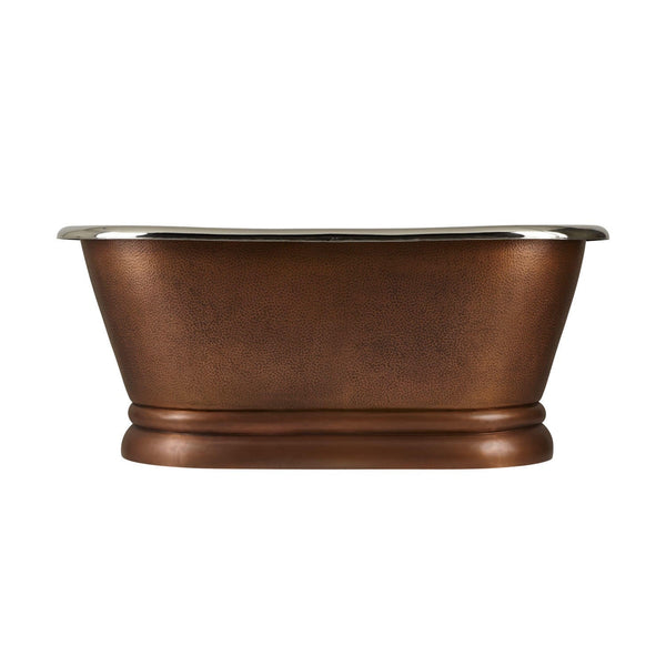 Copper Pedestal Tub Nickel Interiors