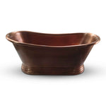 Load image into Gallery viewer, Slanted Cascading Base Copper Bathtub Full Antique Finish
