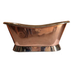 Load image into Gallery viewer, Slanting Base Copper Bathtub Nickel Inside &amp; on Base Copper Outside
