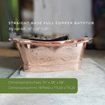Load image into Gallery viewer, Straight Base Copper Bathtub Big Size
