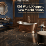 Load image into Gallery viewer, Antique Copper Bathtub Nickel Finish Inside
