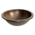 Load image into Gallery viewer, Round Hammered Plain Copper Sink
