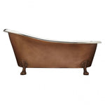 Load image into Gallery viewer, Smooth Copper Nickel Clawfoot Tub
