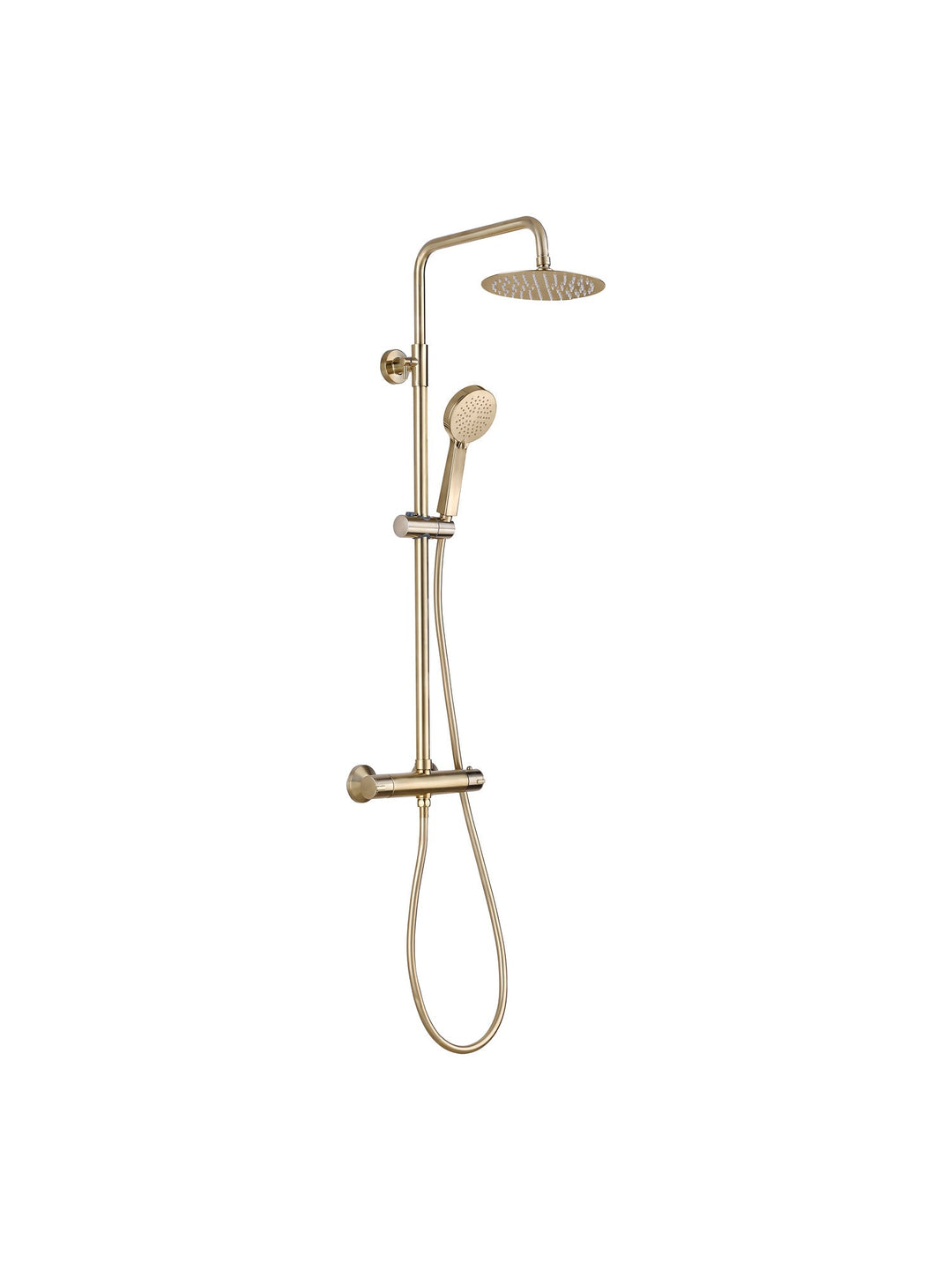 Plumb Essential Round Thermostatic Overhead Shower Kit