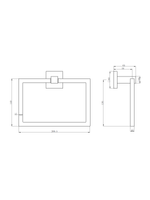 Load image into Gallery viewer, Sydney Square Towel Ring

