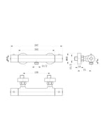 Load image into Gallery viewer, Round Thermostatic Bar Valve
