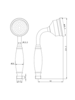 Load image into Gallery viewer, Beaumaris Traditional Hand Shower
