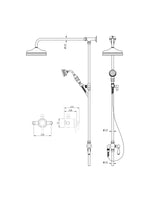 Load image into Gallery viewer, Beaumaris Modern Traditional Overhead Shower Kit
