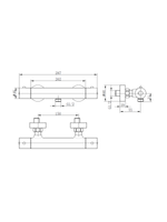 Load image into Gallery viewer, Round Thermostatic Bar Valve
