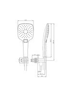 Load image into Gallery viewer, Wall Outlet Elbow with Bracket Hose &amp; Handset
