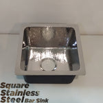 Load image into Gallery viewer, Square Stainless Steel Bar Sink
