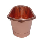 Load image into Gallery viewer, Copper Tub Style Basin Copper Inside Copper Outside Straight Base
