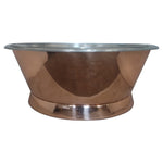 Load image into Gallery viewer, Round Copper Tub Inside Tin Outside Polish Copper
