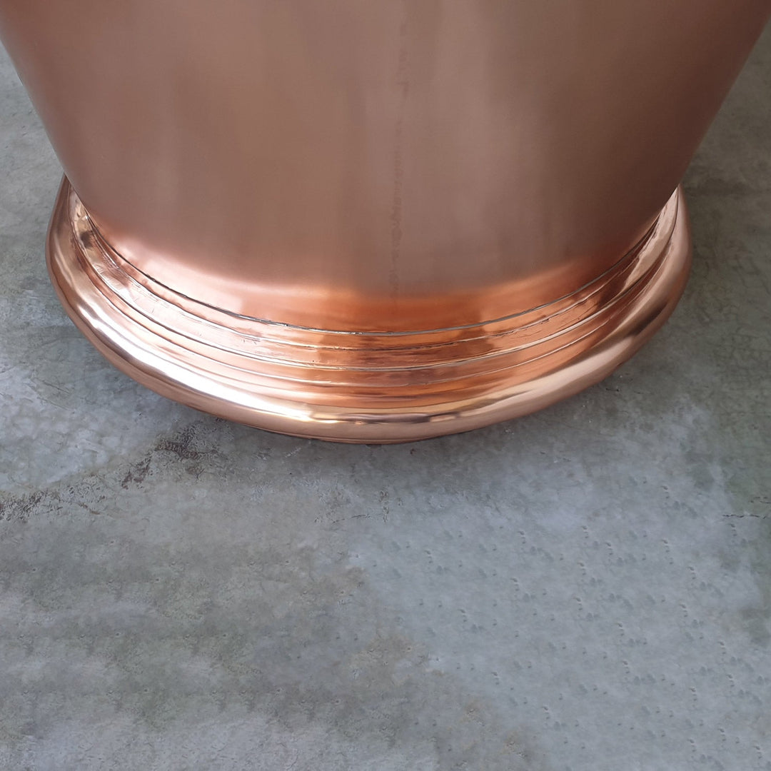 Copper Bathtub Nickel Inside Shining Copper Outside 70" x 29" x 27"