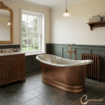 Load image into Gallery viewer, Antique Copper Bathtub Nickel Finish Inside
